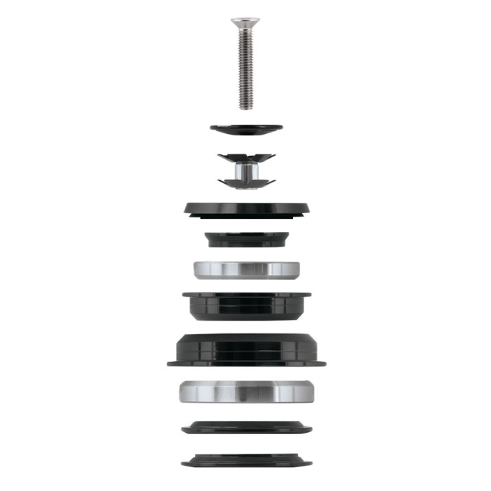 Vairo kolonėlė FORCE pusiau integruota 1 1/8" - 1 1/2" (1,5") 36° 44mm - 56mm Vairo kolonėlė FORCE pusiau integruota 1 1/8" - 1 1/2" (1,5") 36° 44mm - 56mm