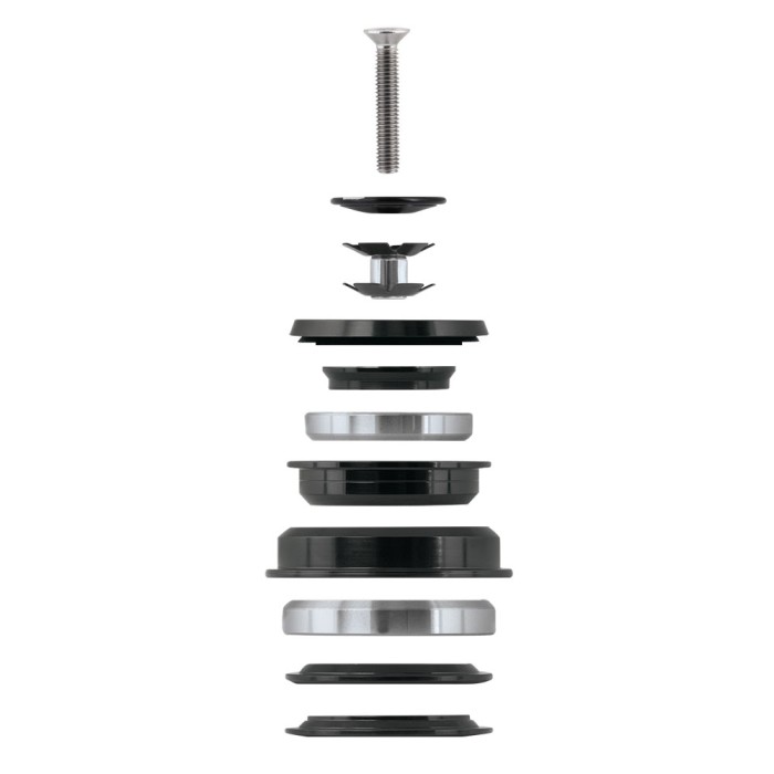 Vairo kolonėlė Force Tapered pusiau integruota 1 1/8"- 1 1/2'' 45x 45 Vairo kolonėlė Force Tapered pusiau integruota 1 1/8"- 1 1/2 45x 45