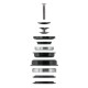 Vairo kolonėlė Force Tapered pusiau integruota 1 1/8"- 1 1/2'' 45x 45 Vairo kolonėlė Force Tapered pusiau integruota 1 1/8"- 1 1/2 45x 45
