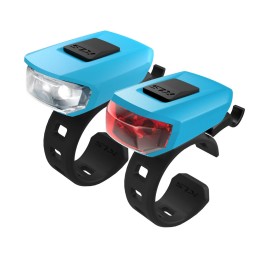 Žibintų komplektas KLS Vega LED 3 funkcijos (mėlyna)