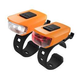 Žibintų komplektas KLS Vega LED 3 funkcijos (oranžinė)
